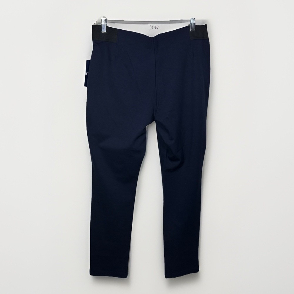 NWT Chaps Blue‎ Sculpting Leggings XL Super Stretch Slim Leg Holiday Edition - Picture 3 of 12